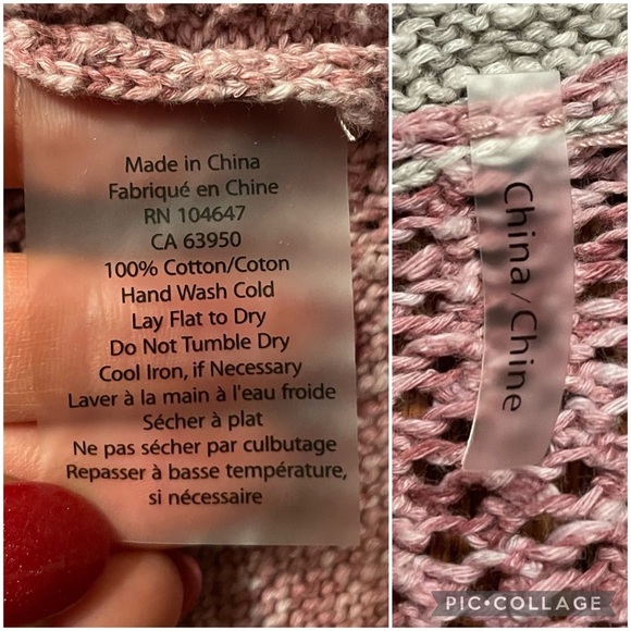 Kinross S/S Mesh Bloom Multi Stripe Cotton Pullover size L - Picture 10 of 13